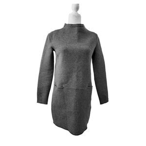 Lululemon City Bound Dress Long Sleeve Crew Neck Heather Black Women's Sz 4